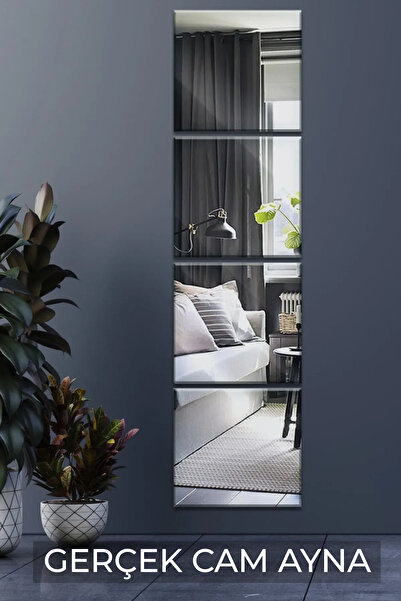 Hediyeler Kapında 4 Parça Kare Duvar Ve Boy Aynası Seti 30x30cm