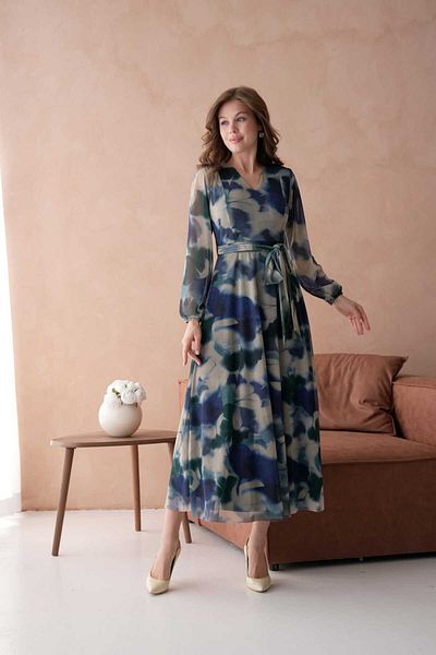 CİXAPLE Φόρεμα Maxi με στάμπα V-Neck