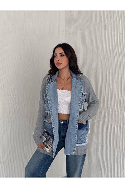 Noa Noa Короткий трикотажний кардиган з чотирма кишенями