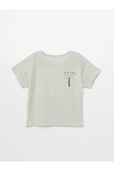 LC Waikiki Lcw Baby Crew Neck Short Sleeve Printed Baby Boy Pajamas Suit