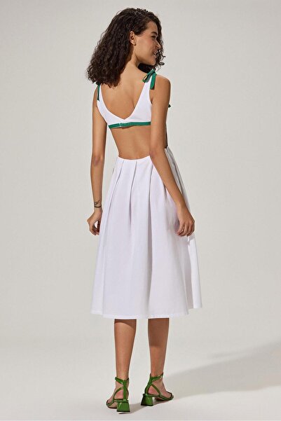 White By Nature Ribbon Detail Dress