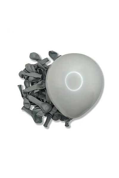 Balon marketi 30 Pastel Gray Latex Balloons 12 Inch Indoor