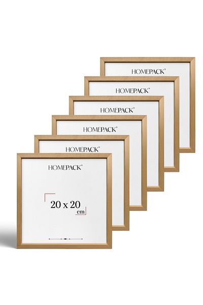 HOMEPACK Six-Piece Wooden Frame with Mdf Legs Ahsap6Li20X20