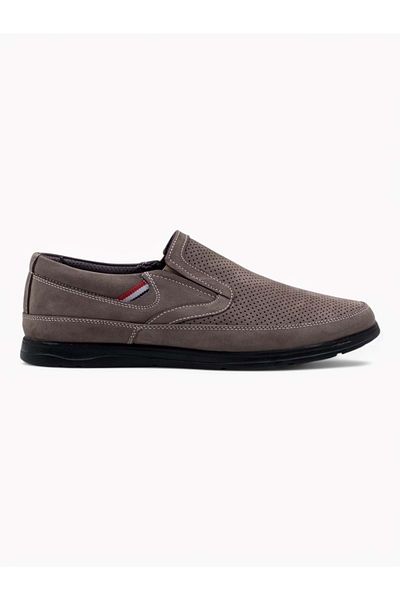 ZAC SHOES 4090 Nubuck Orthopedic διάτρητα επίπεδα ανδρικά παπούτσια