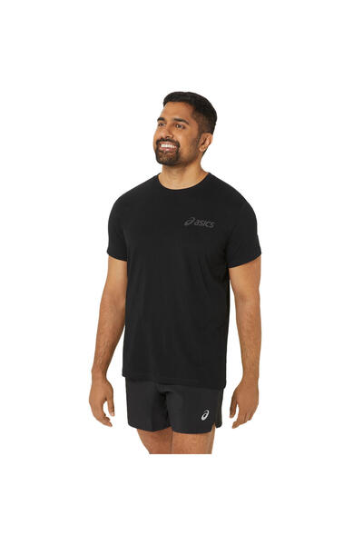 Asics Chest Logo Ss Tee Erkek Siyah Kısa Kollu Tshirt 2031e659-001