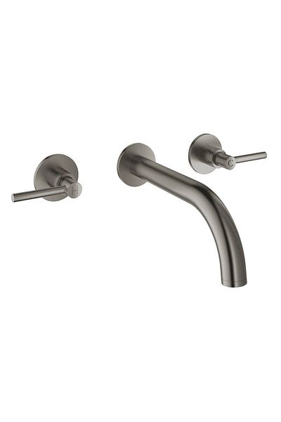 Grohe Baterie lavoar Grohe Atrio New 20169AL3, montare pe perete, dubla comanda, Grafit