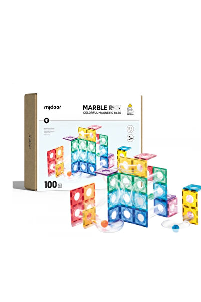 Floopy Set de constructie magnetic, marble run, 100 piese