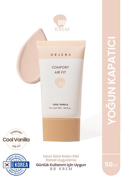 Orjena Comfort Air Fit Bb Cream No. 17 Cool Vanilla - High Coverage 50ml