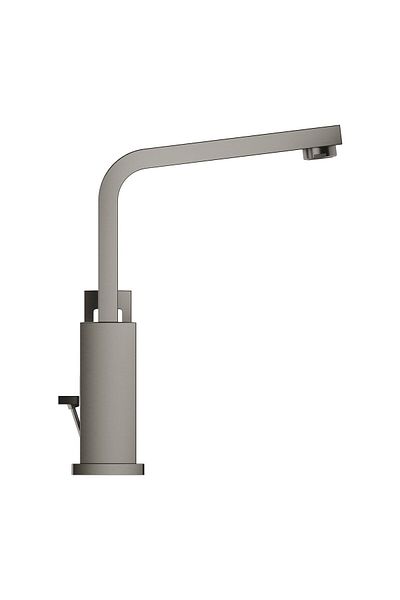 Grohe Baterie lavoar Grohe Eurocube 23135AL0, 3/8, monocomanda, cartus ceramic, pivotanta, Grafit