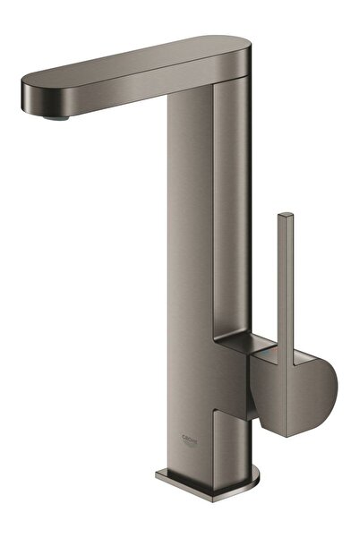 Grohe Baterie lavoar Grohe Plus 23851AL3, 3/8, monocomanda, marimea L, cartus ceramic, pivotanta, Grafit