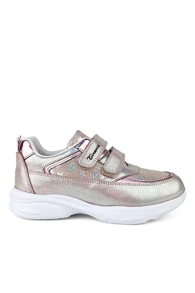 Cici Bebe Ayakkabı Genuine Leather Powder Patterned Girls' Shoes