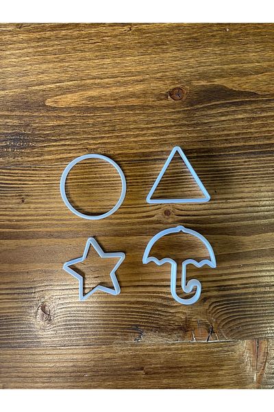 3Cup Design Squid Game Cookie Mold-Korean Game Cookie Mold-Cookie Mold