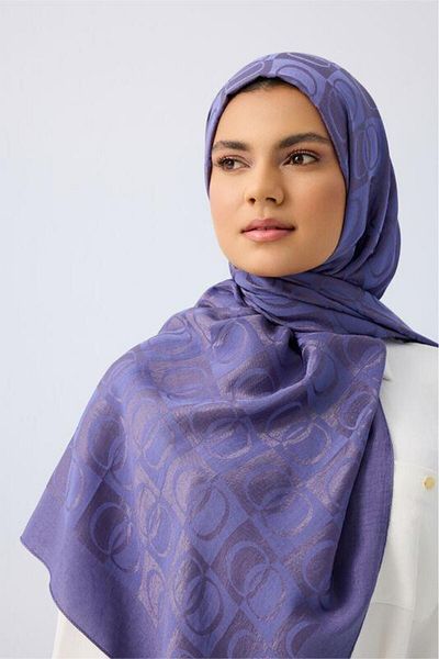 Imannoor Σάλι Naia με σχέδιο Dama70x200 241-3001