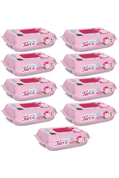 Baby Turco Wet Towel 90 Petals Rose/Rose Set of 9 810 Petals