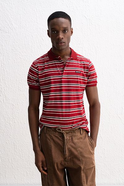 GIESTO ΜΠΟΥΜΕΛΟ ΜΠΟΥΜΕΛΟ ΜΕ ΡΙΓΕΣ POLO COLLAR