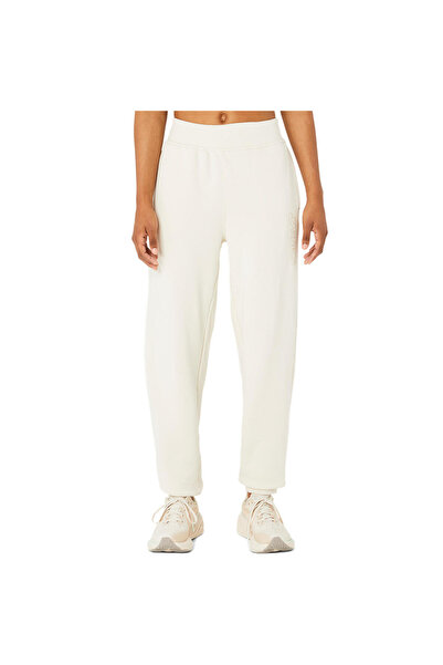 Asics LOGO SWEATPANT Kadın Bej Eşofman Altı 2032C844-200