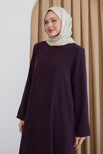 InStyle Flat Purple Ferace with Sequin Pattern