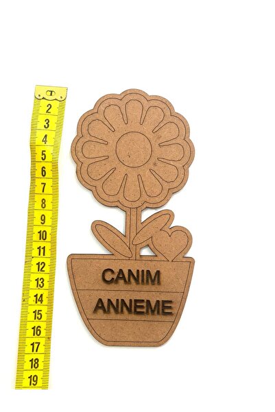 M&T WORKSHOP 20'li Paket Ahşap Boyama Kalp Canım Anneme Çiçek Boyama Anneler Günü Kreş Mandala (boyasız+fırçasız)