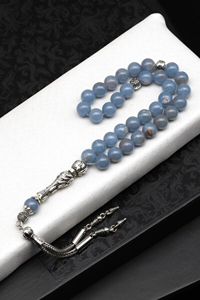 Alibaba Doğaltaş Anjelit Φυσική Πέτρα Tasbih 8 mm Sphere Cut