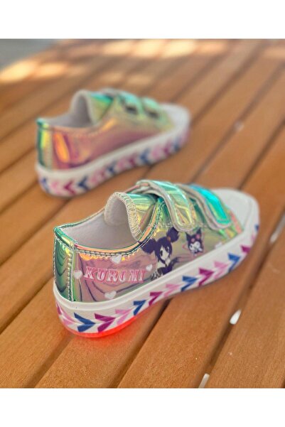 Surpie Shoes Kuromi Girl's Convers Lighted Casual Shoes - Size 31-35