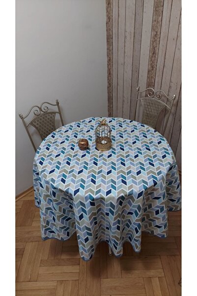 gonk Round, Duck (Liquid Pusher, Stain-Resistant) Fabric, Tablecloth