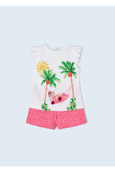 MAYORAL Set de 2 pantaloni scurți de vară pentru fete 3215