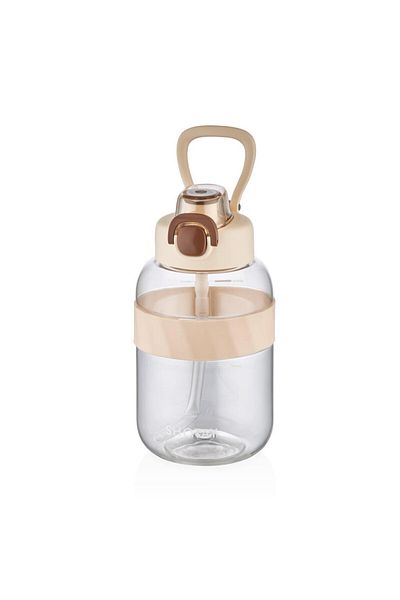 Shotay Water Bottle with Straw Tritan Cream 1000ml