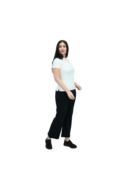 Giordano Women's Slim Fit Embroidery Bold Polo (Liquid Touch)
