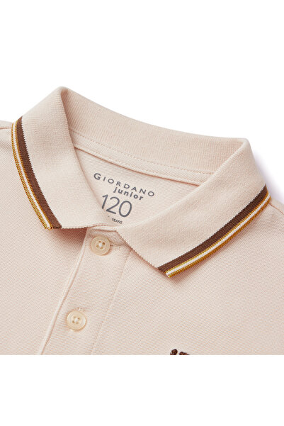 Giordano Junior's Slim Fit Cotton Pique Signature Embroidery Polo