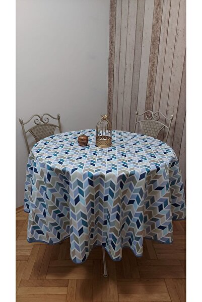 gonk Round, Duck (Liquid Pusher, Stain-Resistant) Fabric, Tablecloth