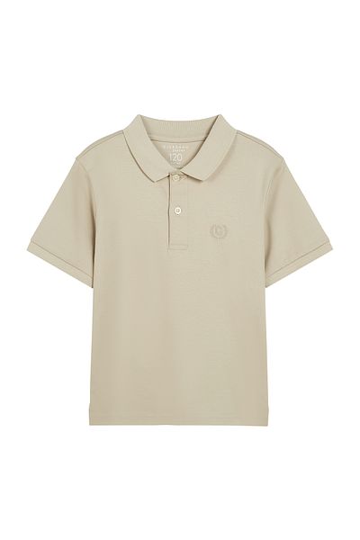 Giordano قميص بولو جونيور قطني إنترلوك ليكويد تاتش