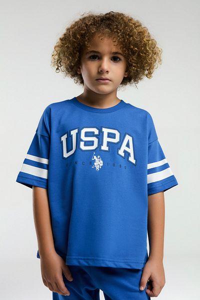 U.S. Polo Assn. .S. Polo Assn. Boy's Bermuda Suit, Uspa Printed Shorts Suit