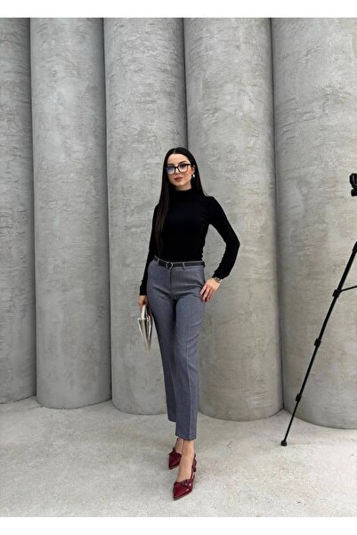 CAN Kemerli Dar Paça Pantolon