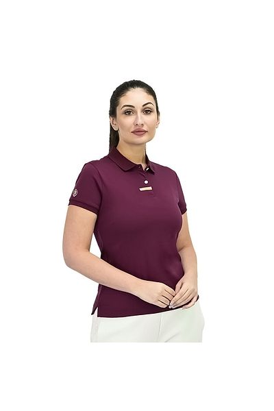 Giordano Women's Slim Fit Embroidery Bold Polo (Liquid Touch)