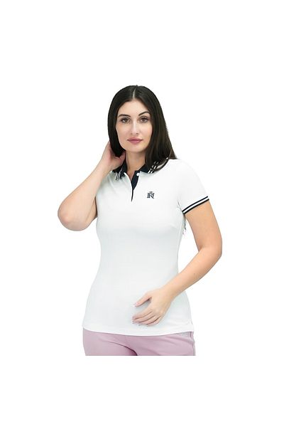 Giordano Women's Classic Cotton Polo with Thematic Embroidery