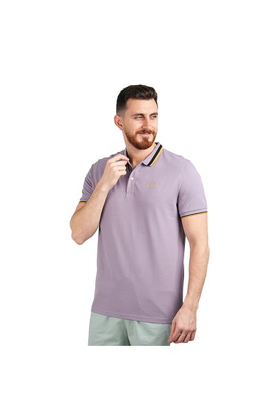 Giordano Men's Classic Slim Fit Polo with Signature Embroidery