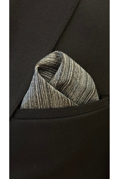 Dearmise Преміум краватка та хустинка в подарунковій коробці з сірим візерунком