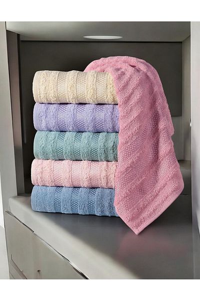 Felluci textile 50X90 Platonic Mixed Color Hand Face Hair Towel 6 Pieces
