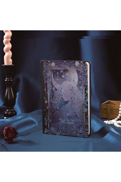 Choice A5 Magic B Vintage Magic Book Gothic European Style A5 Notebooks,Hot Stamping Hardcover Cover Full-C