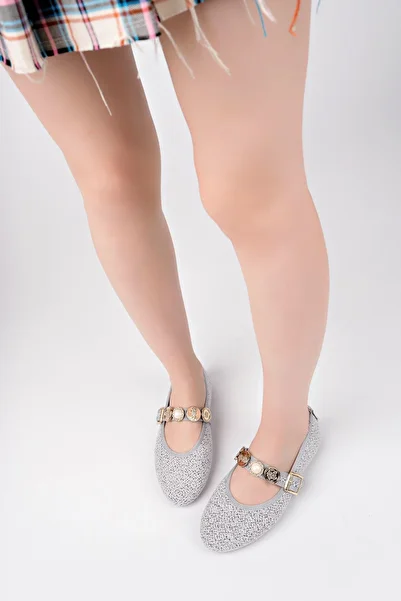 epaavm Buckle Gray Women's Shoes
