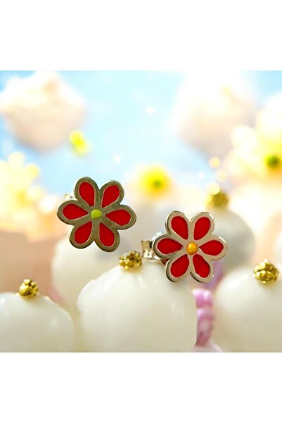 Sarraff 18 AYAR ALTIN ÇİÇEK ÇOCUK KÜPE