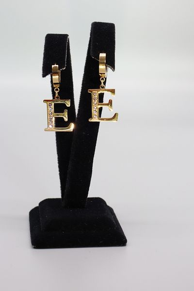 HFKY Steel Letter Earrings - Hfky25
