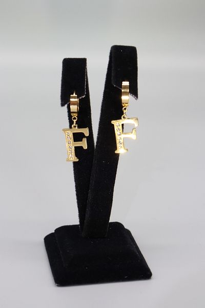 HFKY Steel Letter Earrings - Hfky25