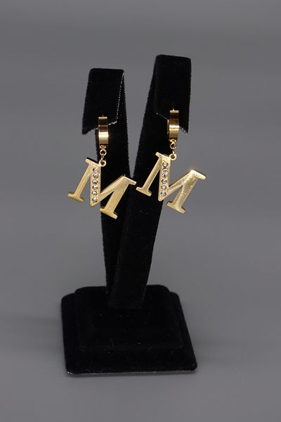 HFKY Steel Letter Earrings - Hfky25