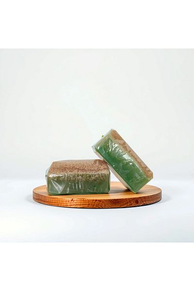 ERGÖK Natural Pumpkin Fiber Aloe Vera Soap