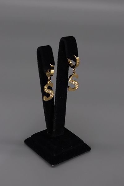 HFKY Steel Letter Earrings - Hfky25
