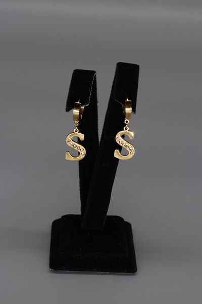 HFKY Steel Letter Earrings - Hfky25