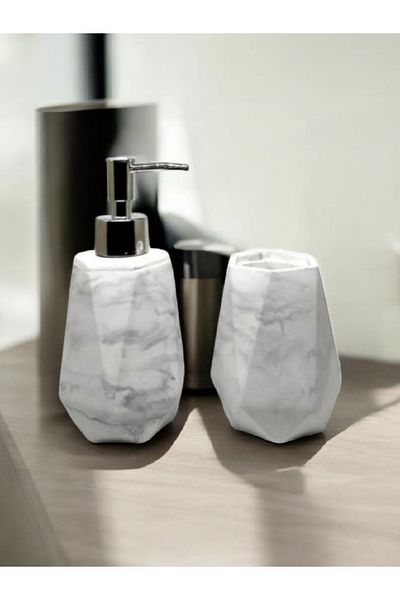 Trust Stone Σετ μπάνιου Marble Series Marble Pattern 2 τεμαχίων