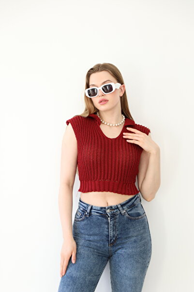 Sheilar Сейлонік з коміром, в'язаний трикотаж, кроп