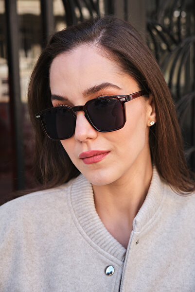 Monvago Mv 24163-2 Brown Square Unisex Sunglasses